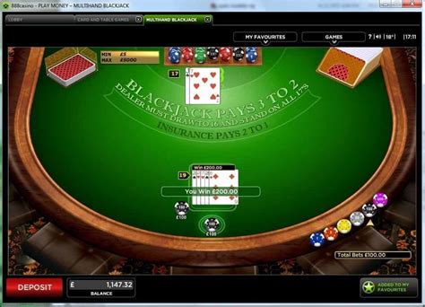 Blackjack Privee 888 Casino