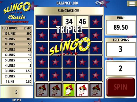 Jogar Slingo Classic 20th Anniversary com Dinheiro Real