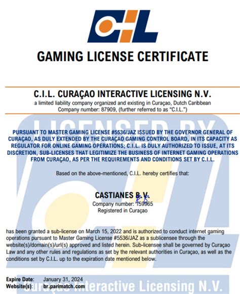 Licenca de jogo pa