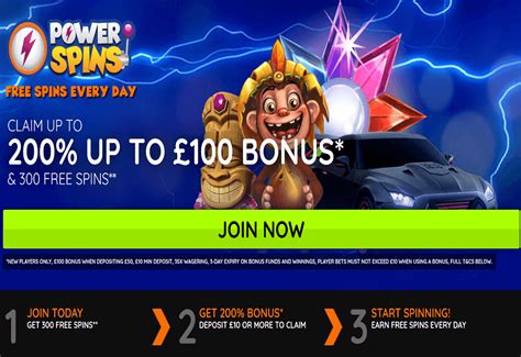 Power spins casino bonus
